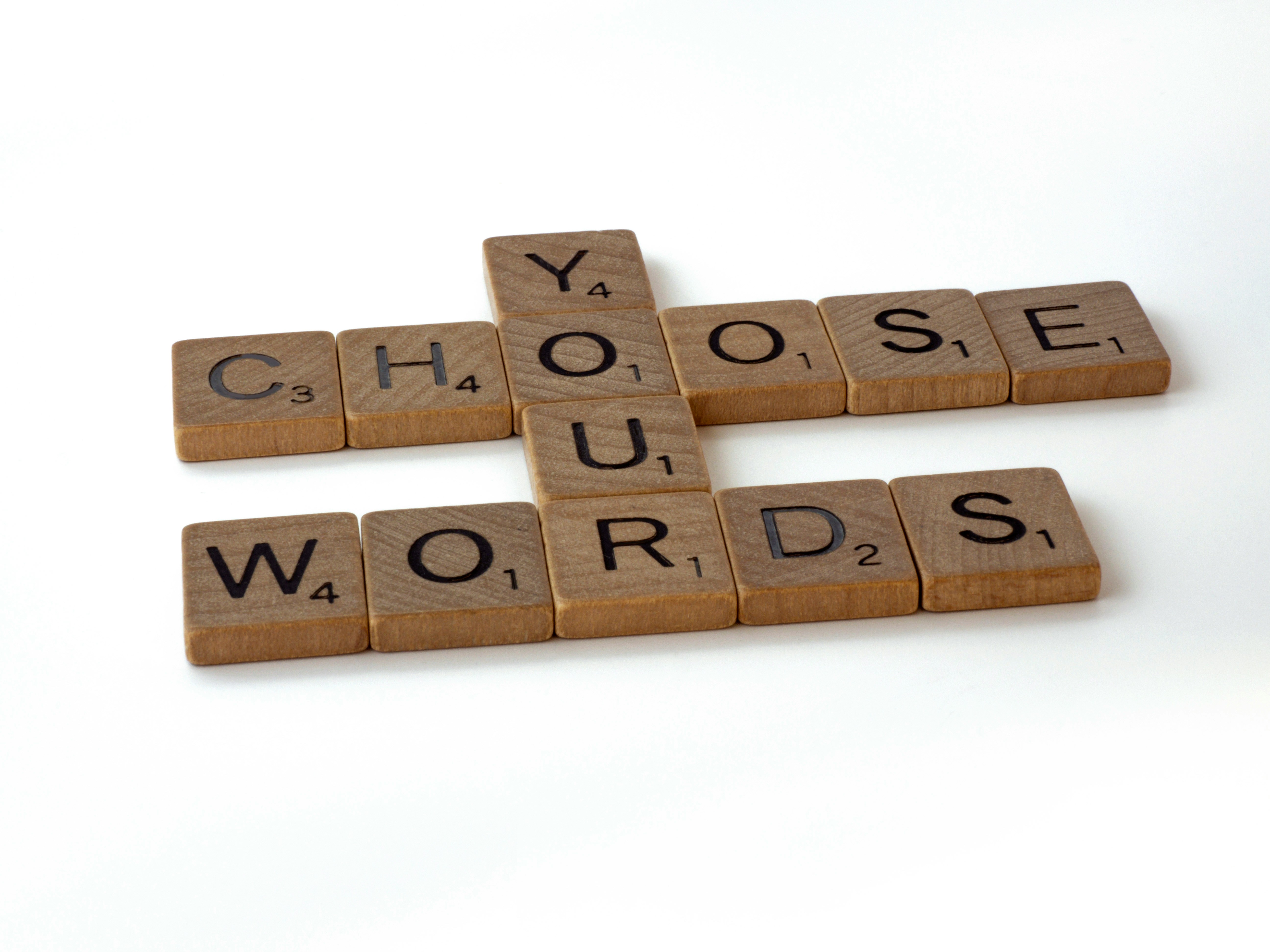 Chalkboard reading Words Are Powerful.