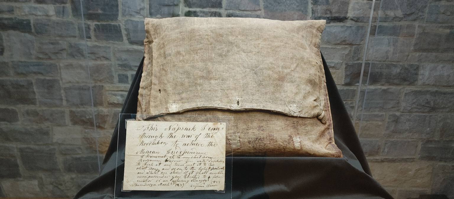 Benjamin Warner's knapsack from Fort Ticonderoga's collection