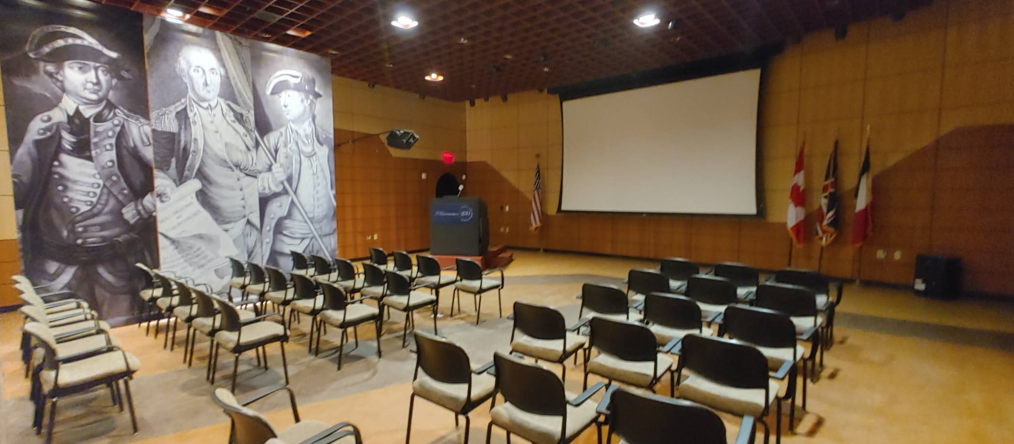 Museum auditorium at Fort Ticonderoga