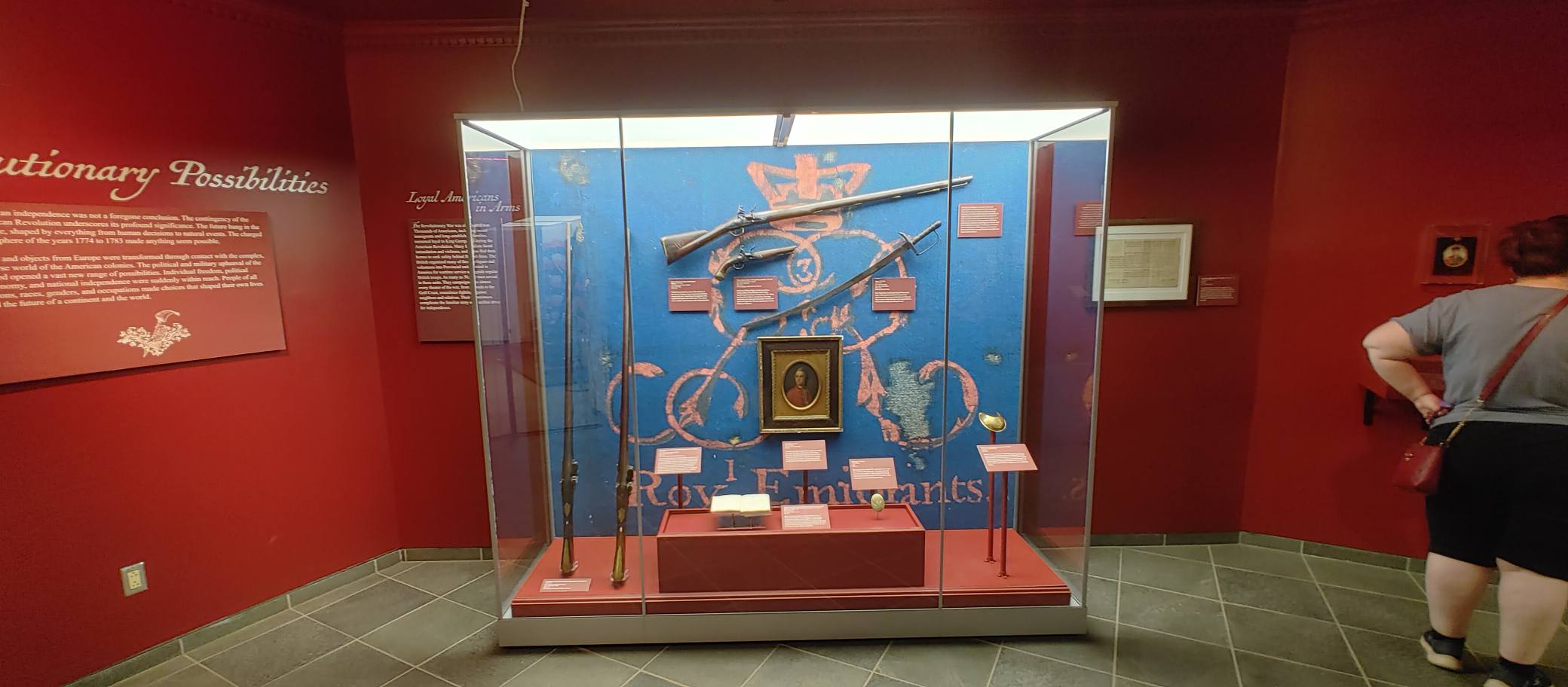Legal Arms exhibit at the Fort Ticonderoga museum