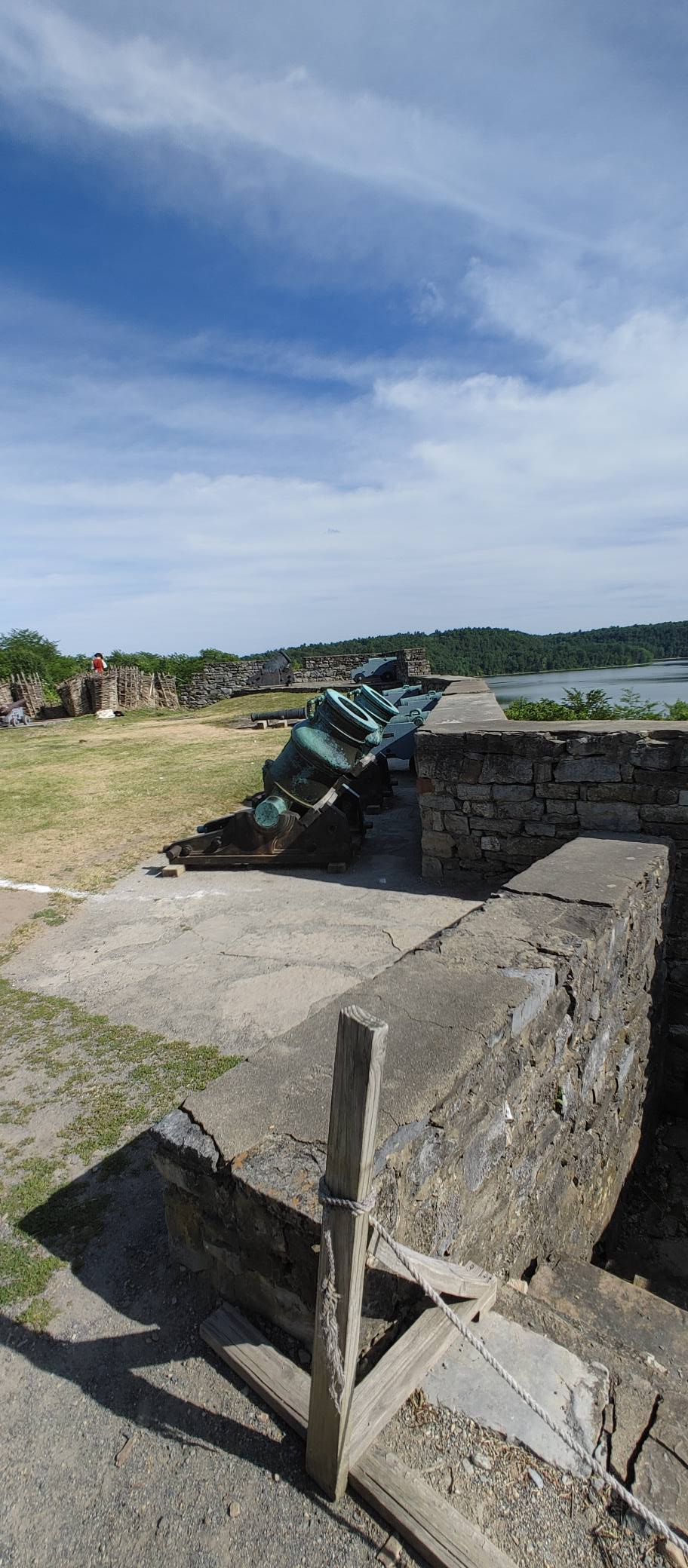 American-era cannon overlooking Lake Champlain at Fort Ticonderoga