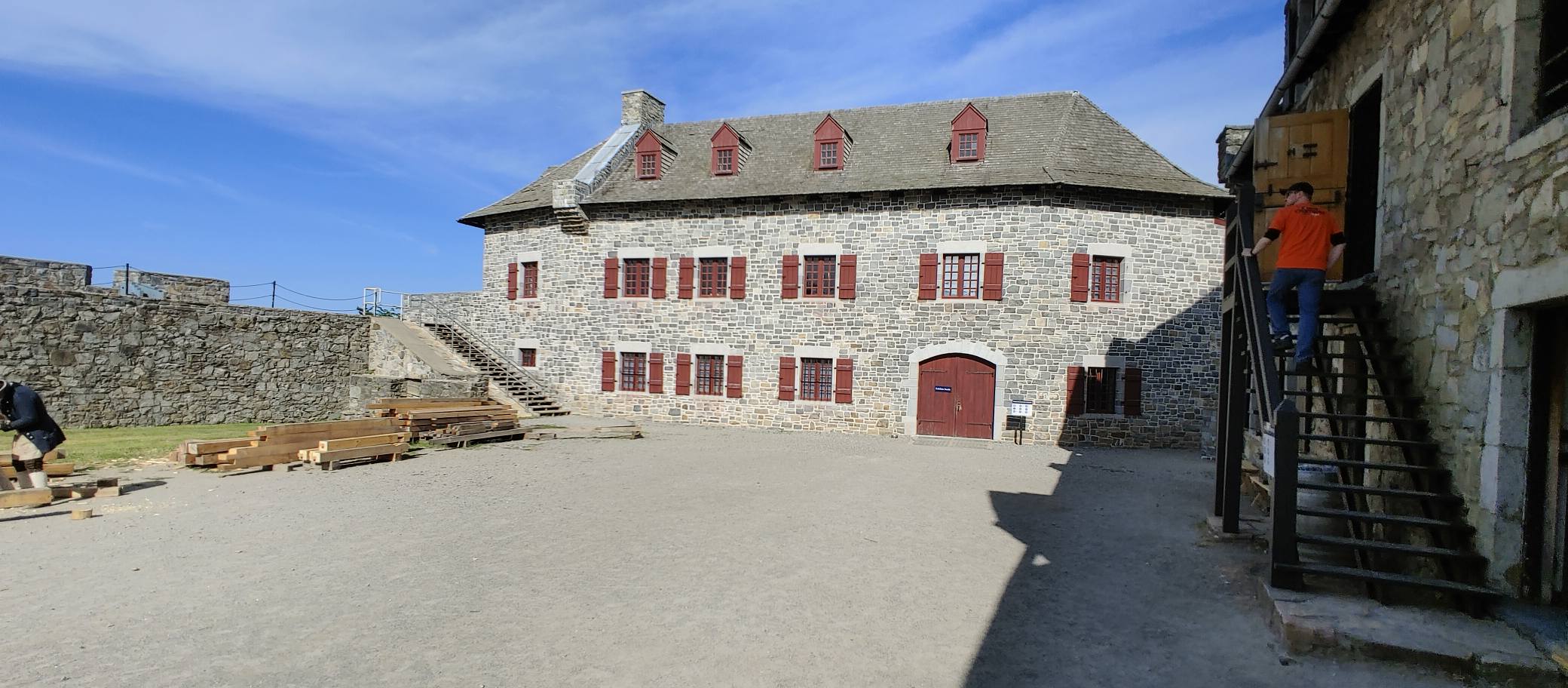 Barracks building inside Fort Ticonderoga