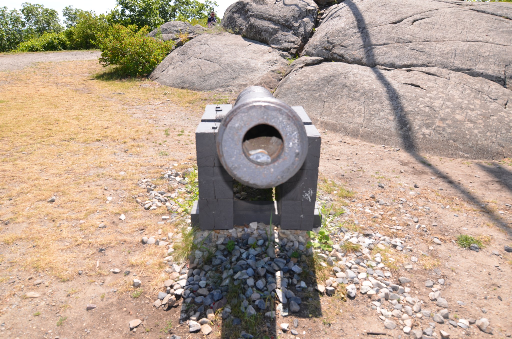 Cannon positioned on Mount Defiance at Fort Ticonderoga