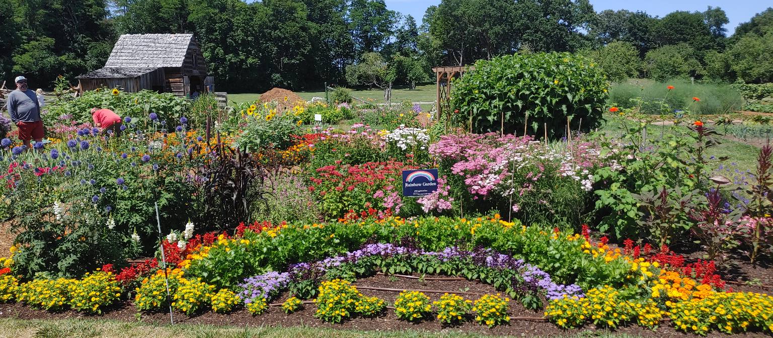 The King's Garden at Fort Ticonderoga in bloom